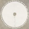 Ragon House New! Winter White Tree Skirt With Pom Poms, 28"