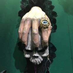 Katherine's Collection Witch Hand Skull Door Knocker / Wall Mount