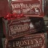 Gerson Wooden Christmas Crates, Engraved