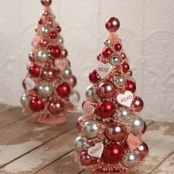 Bethany Lowe XOXO's Valentine’s Day Bottle Brush Tree