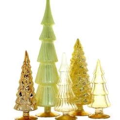 Cody Foster New! Yellow Candy Glass Trees, Large