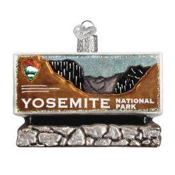 TheHolidayBarn.com Christmas Yosemite National Park Sign Ornament